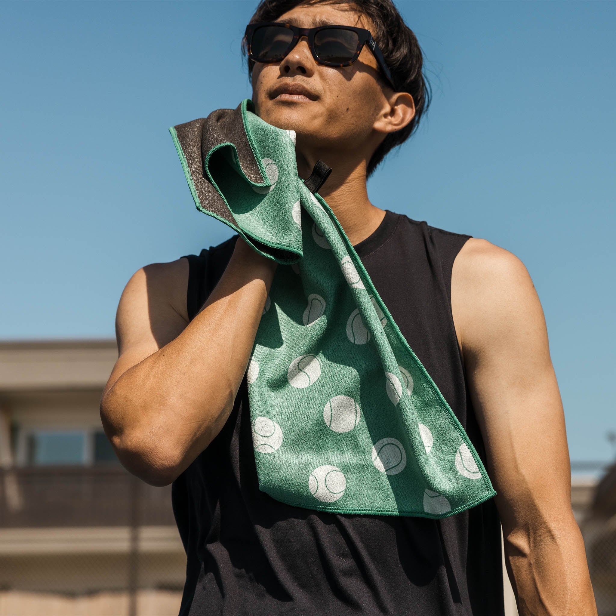 Nomadix Fitness Towel: Love Love Green