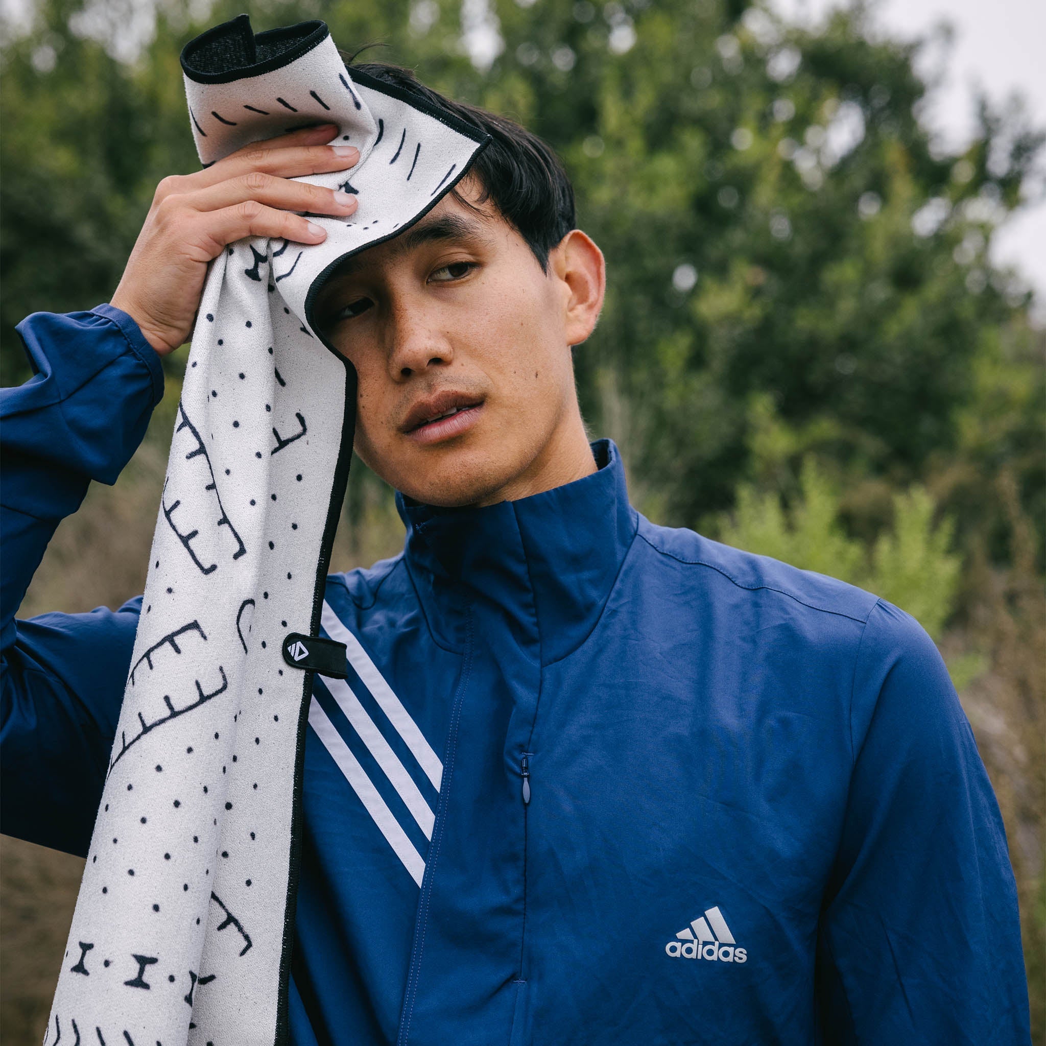 Nomadix Fitness Towel: Mud Cloth White