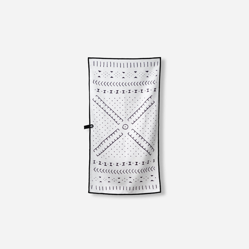Nomadix Fitness Towel: Mud Cloth White