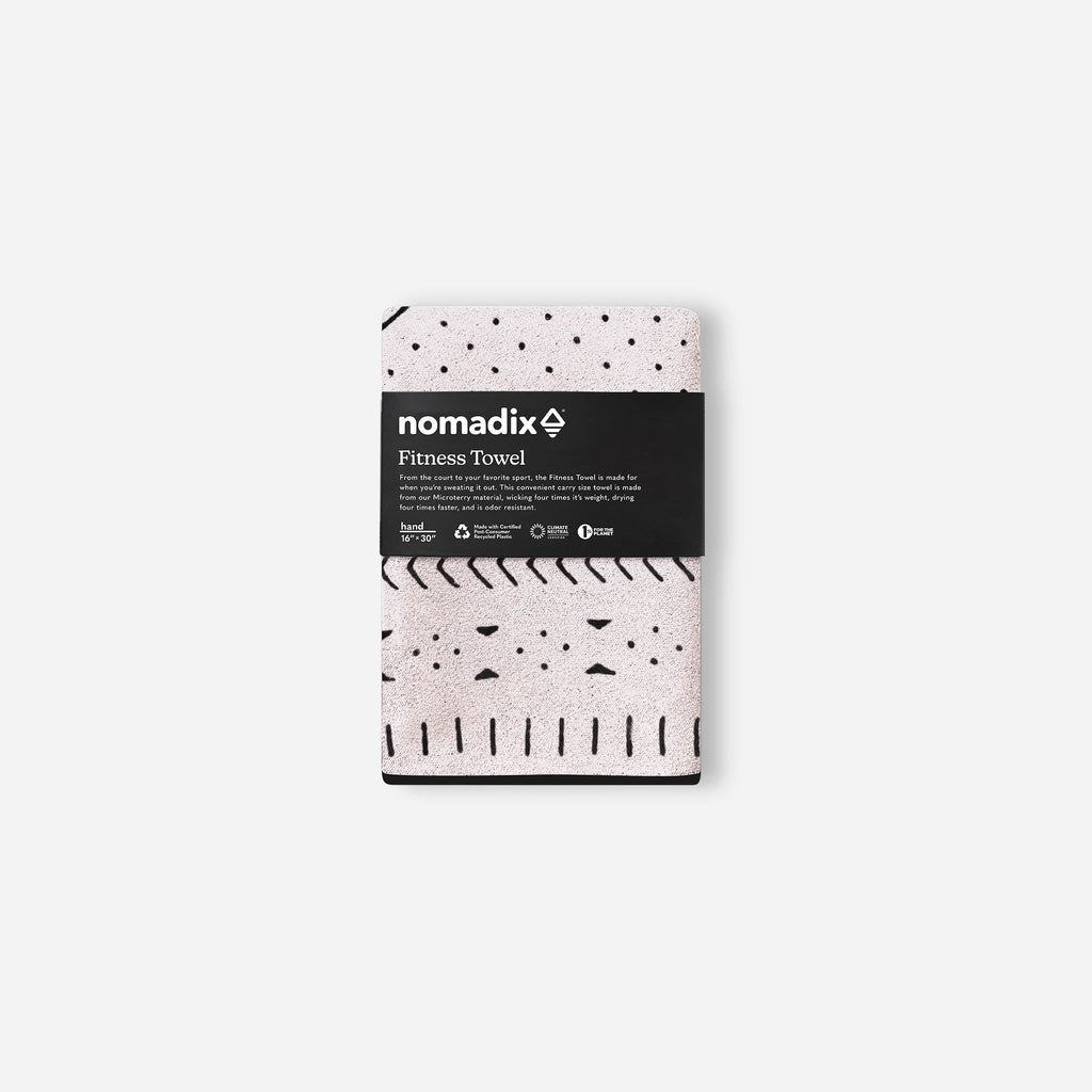 Nomadix Fitness Towel: Mud Cloth White