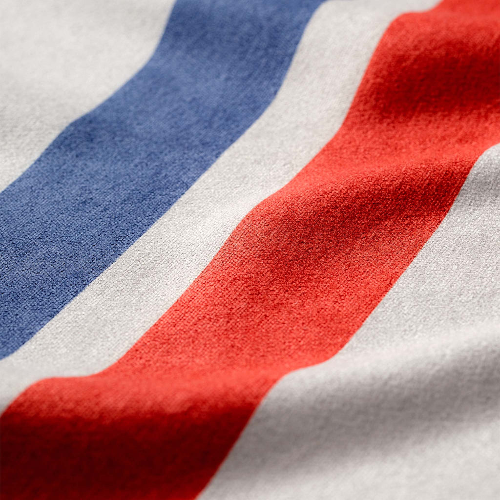 Nomadix Fitness Towel: Rally White Red and Blue