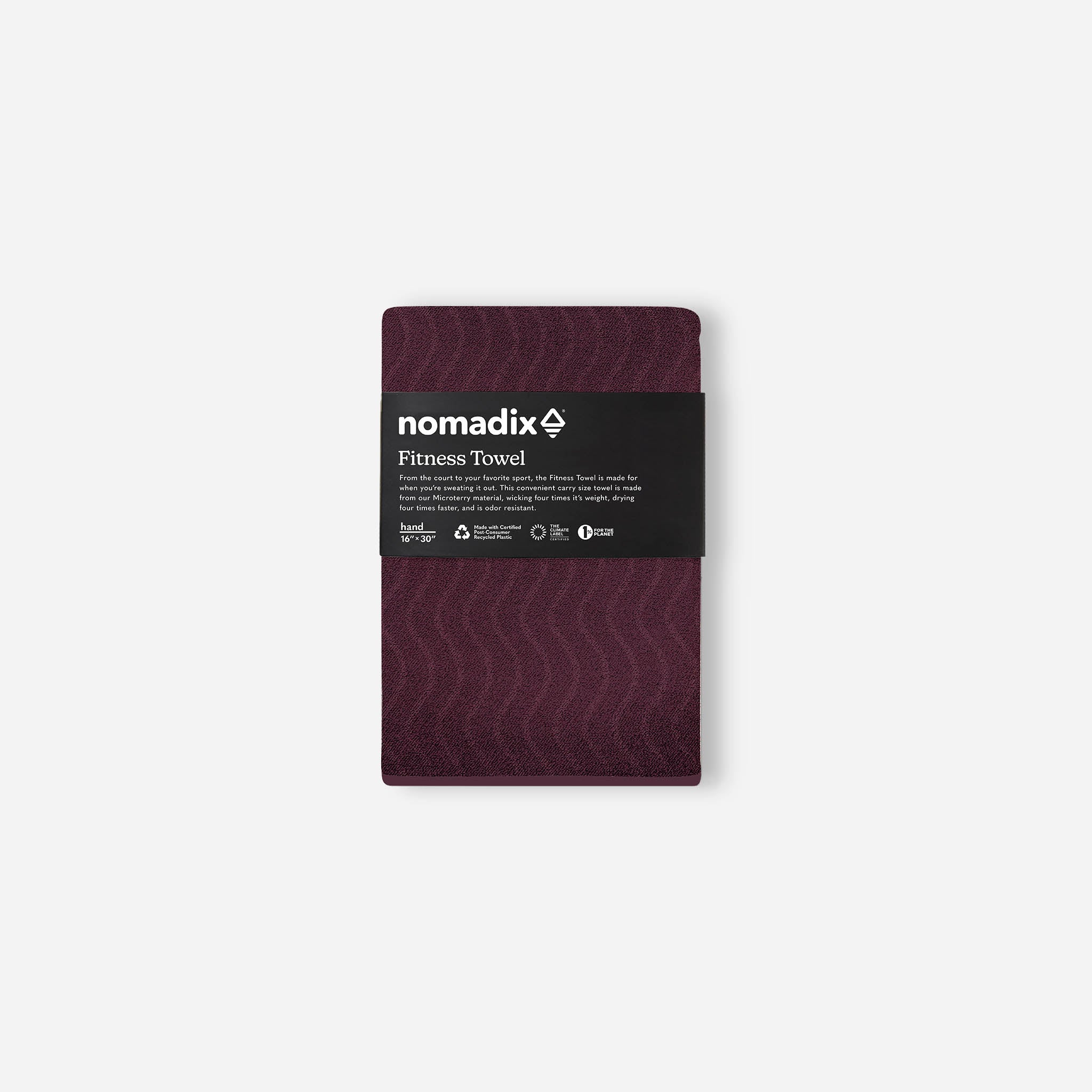 Nomadix Fitness Towel: Regenerative Burgundy