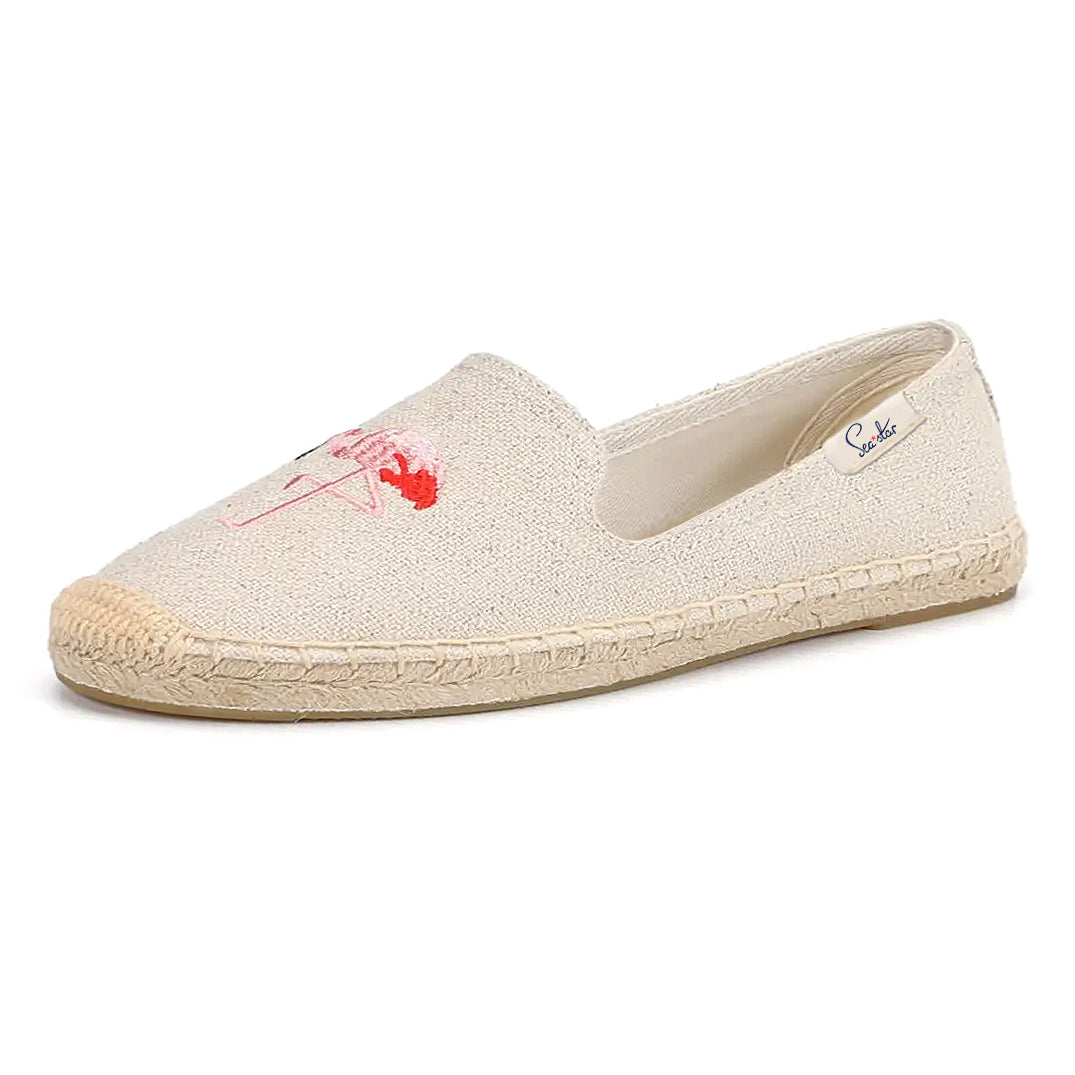 Sea Star Bayside Beach Club Espadrille Flamingo Creme