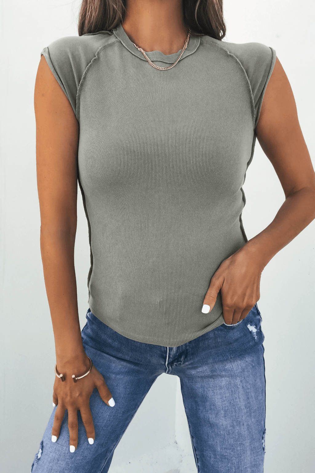 Free People Green Ever Had Tee