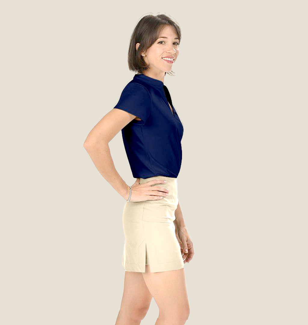 Smallwood's Women's T-shirt Mandarin V-Neck