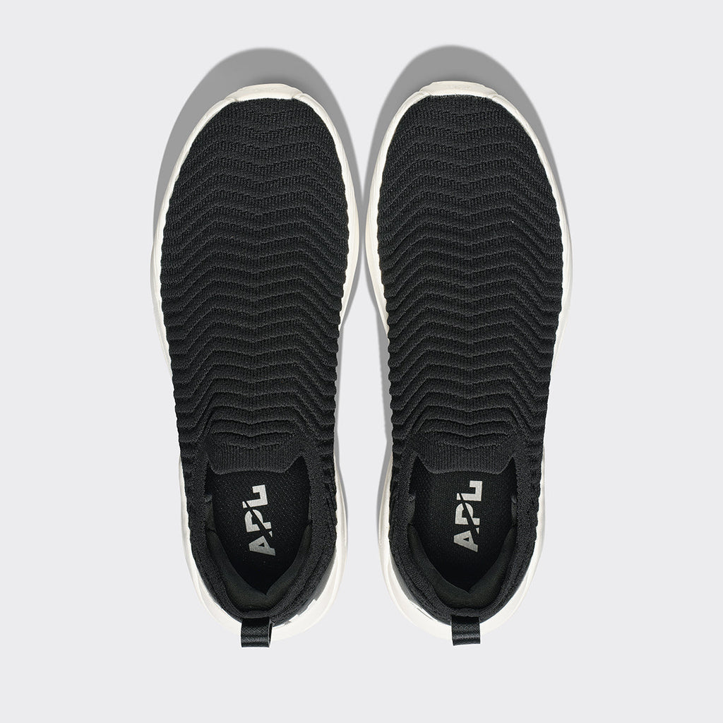 APL Women’s TechLoom Traveler Slip-On Sneakers, Black / Ivory