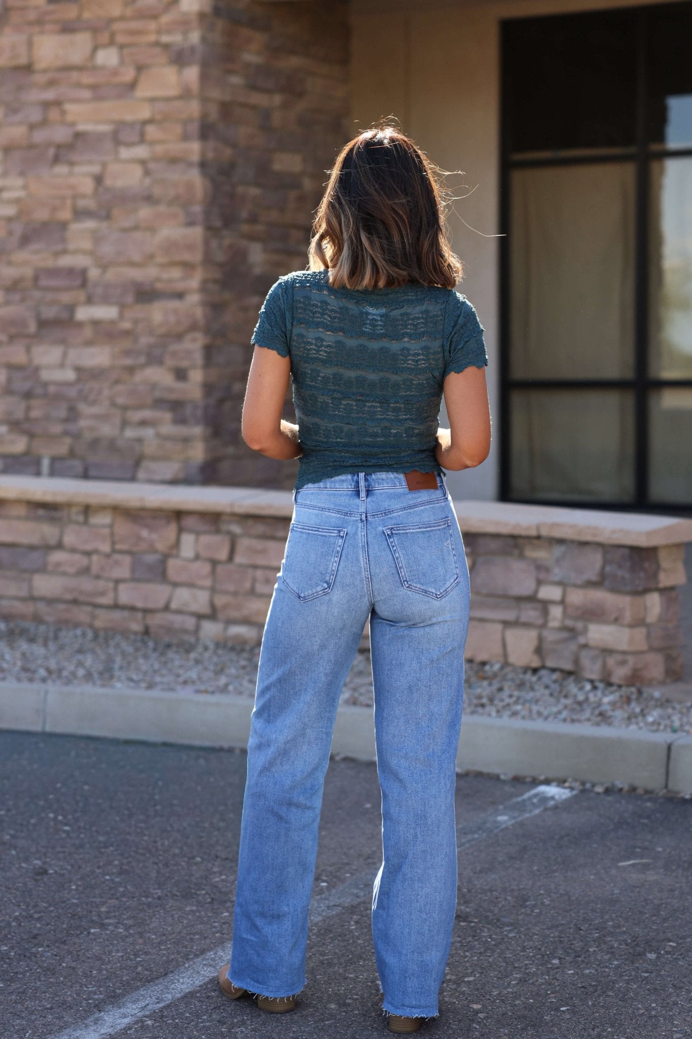 Hidden Light Wash Basic Dad Jeans - FINAL SALE