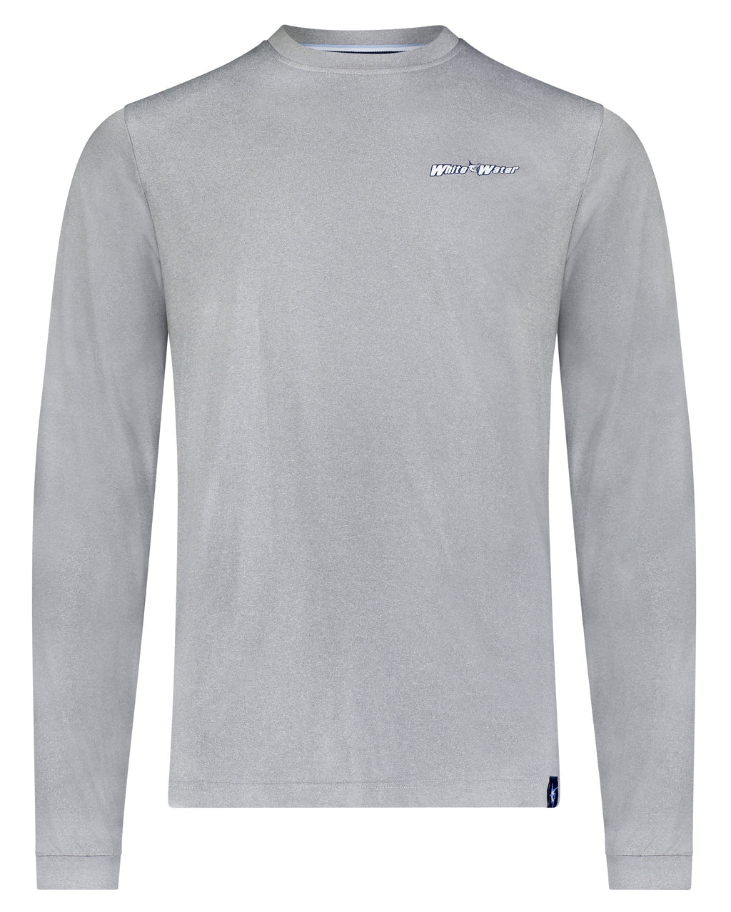 White Water Bass Graphic Performance Tee, Grey