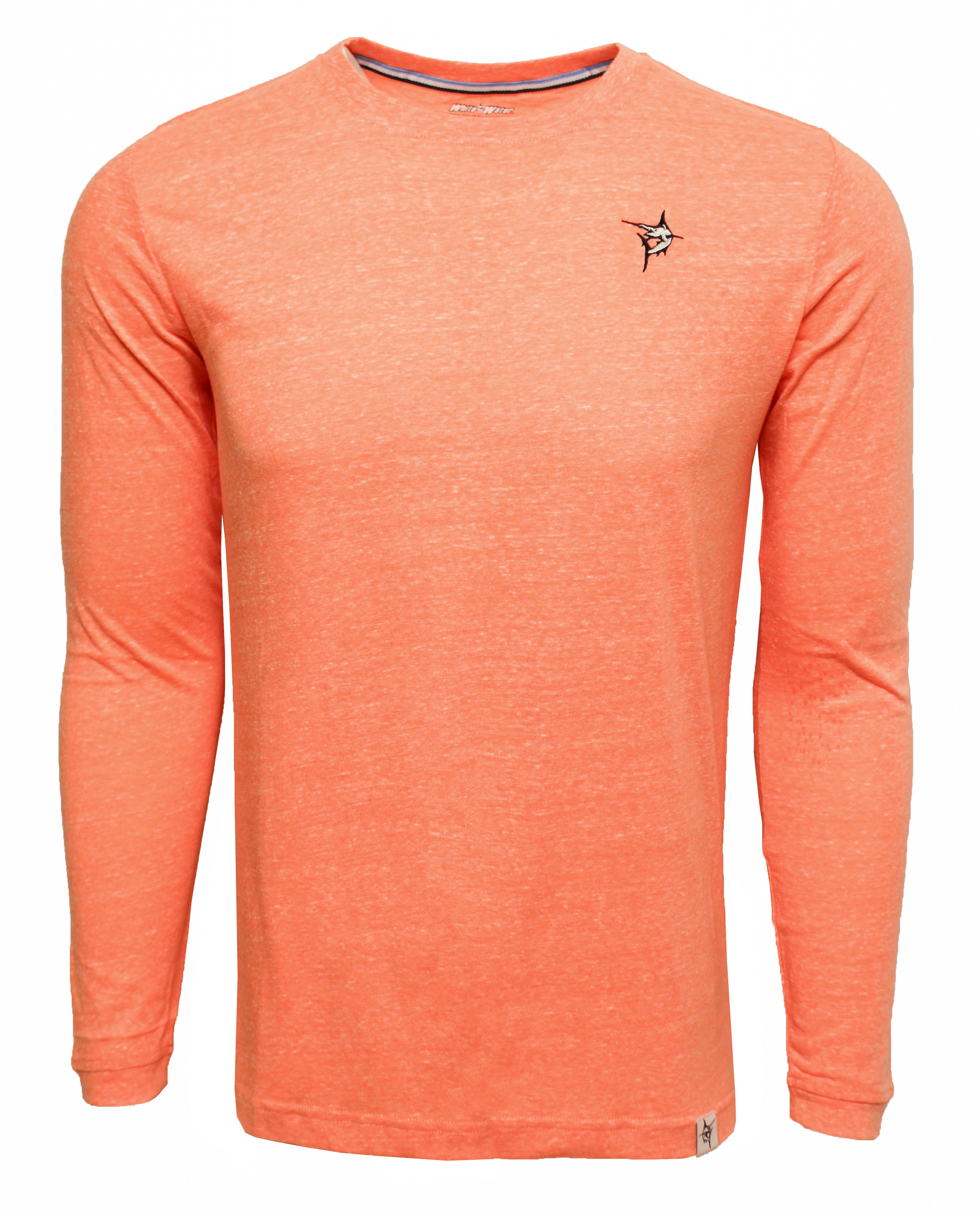 White Water Oasis Ls Tee, Orange