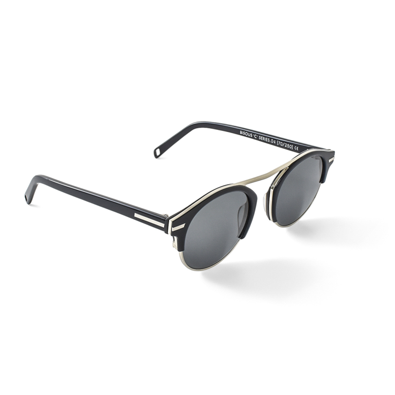 Bisous Sunglasses Martini Piano Black Silver