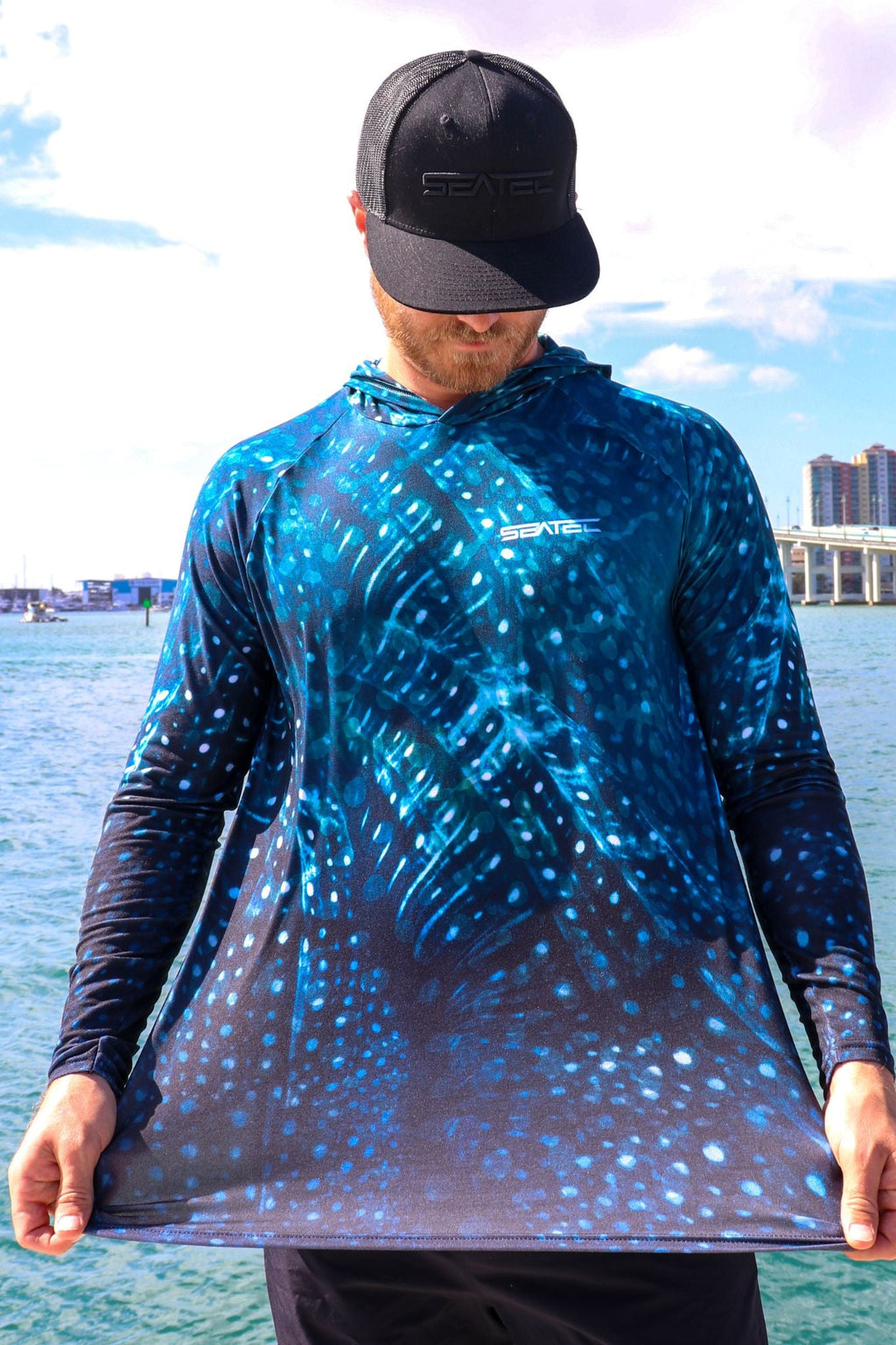 Whale Shark Sport Tec Hooded Long Sleeve – Men's