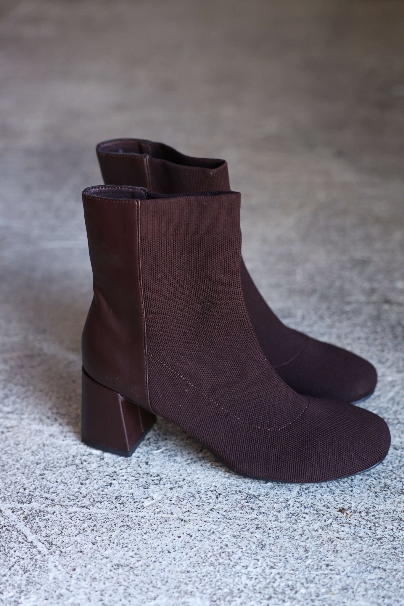 MIA Bronwen Brown Heeled Ankle Booties - FINAL SALE