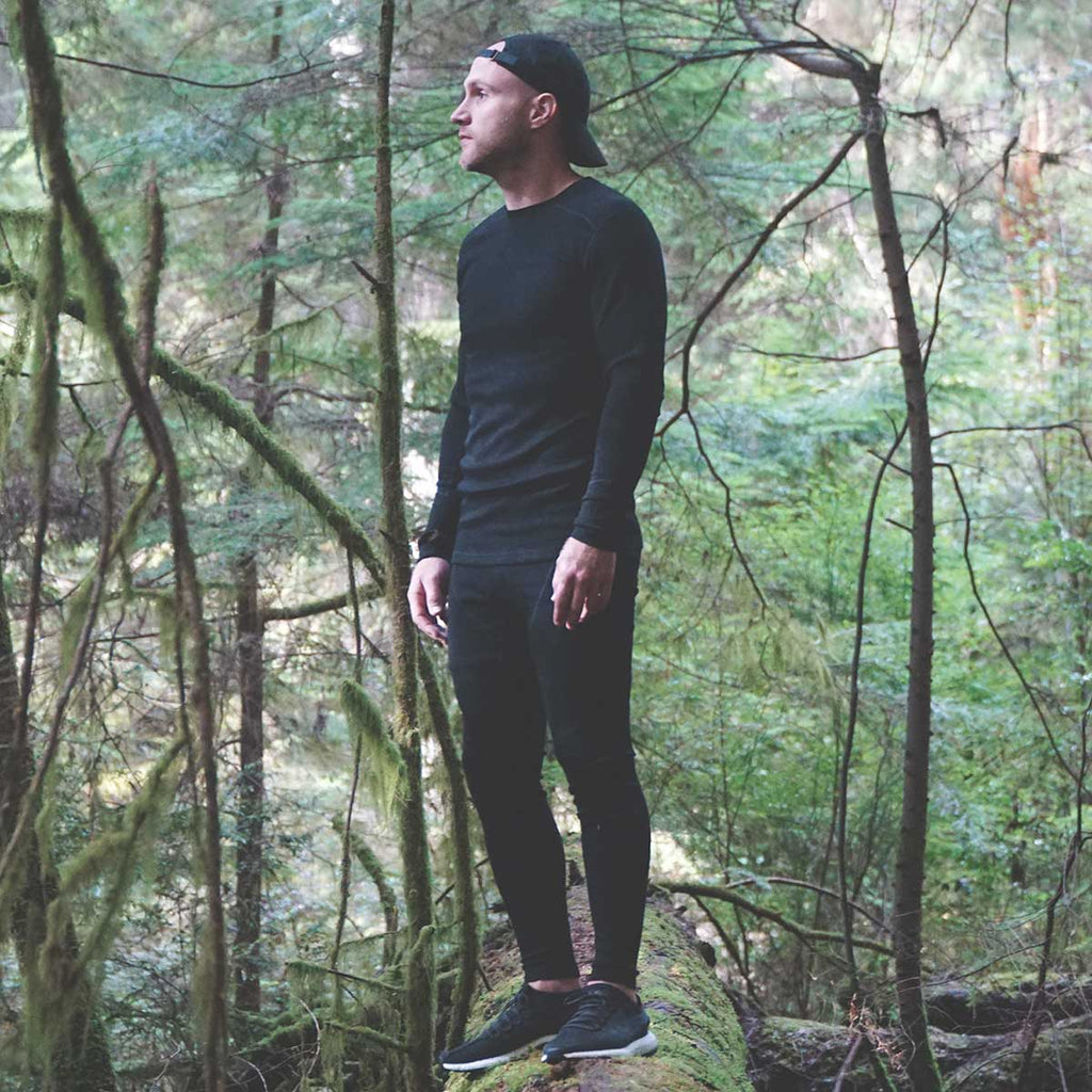 Midweight Men's Wool Flyless Running Pants- Woolverino