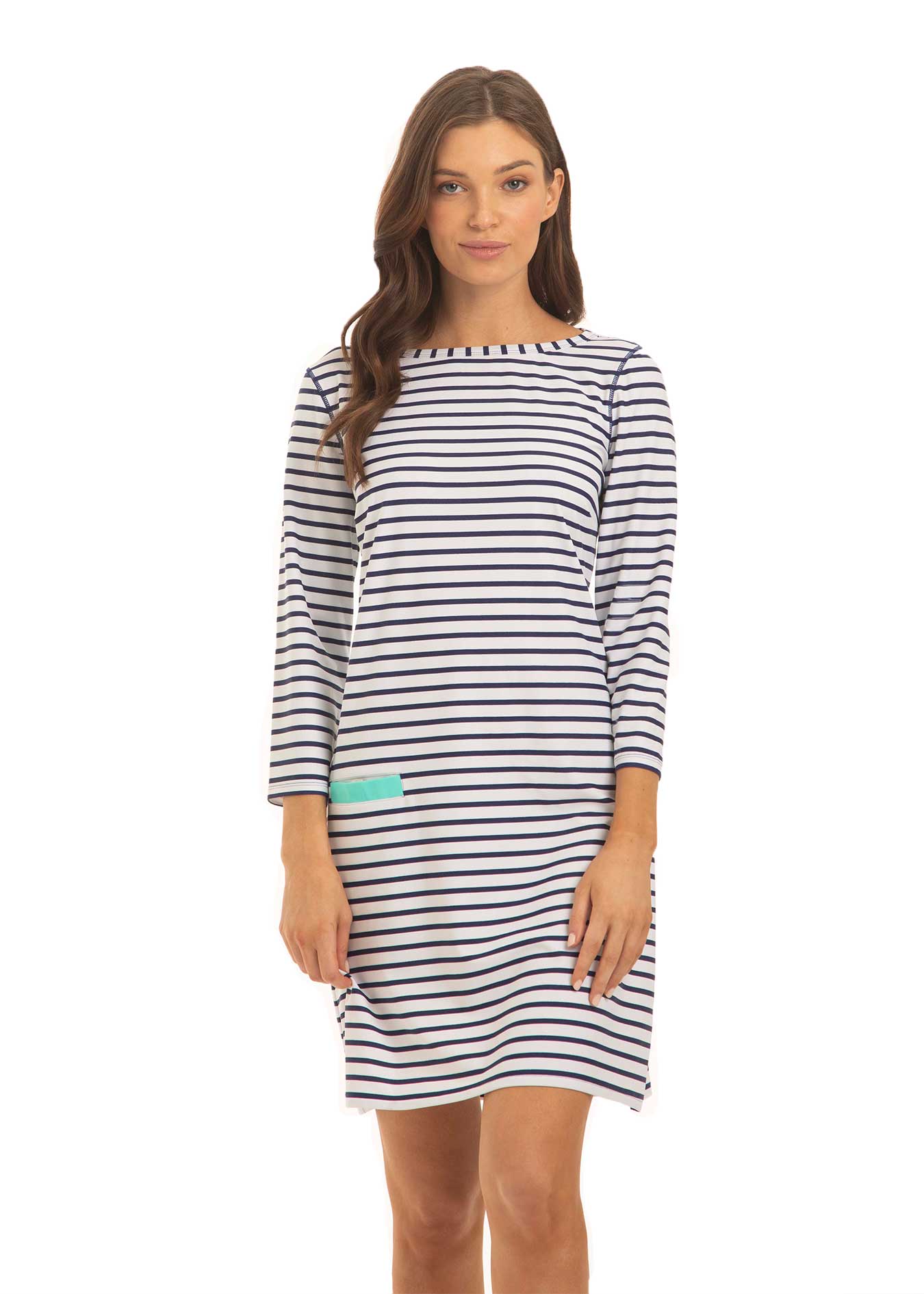 Cabana Life Stripe Cabana Shift Dress, Navy