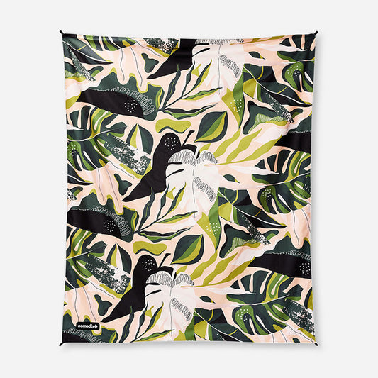 Nomadix Festival Blanket Monstera Green Pink