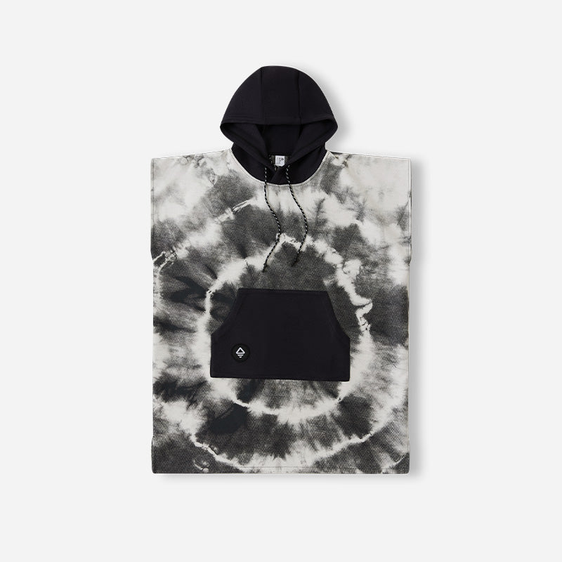 Nomadix Changing Poncho Tie-Dye Black and White