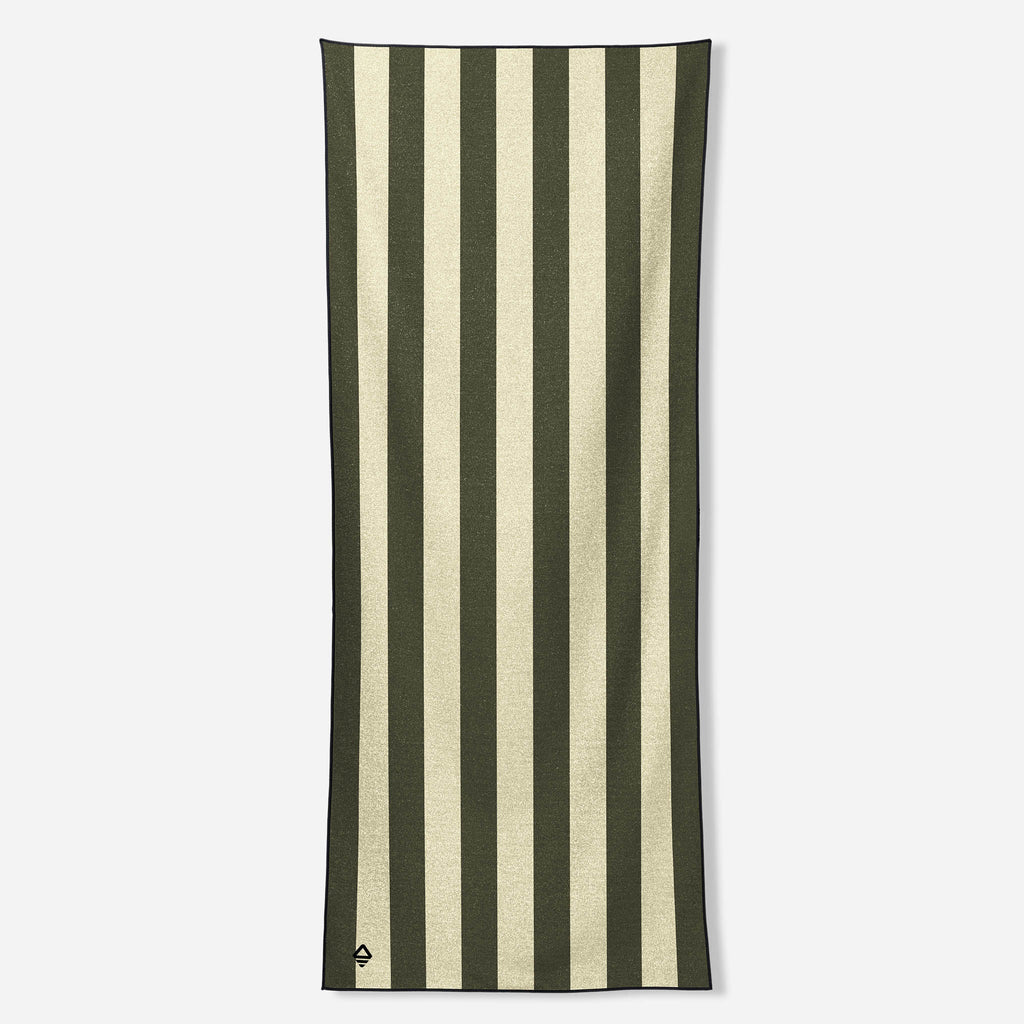 Nomadix Original Towel: Cabana Stripe Bush Green