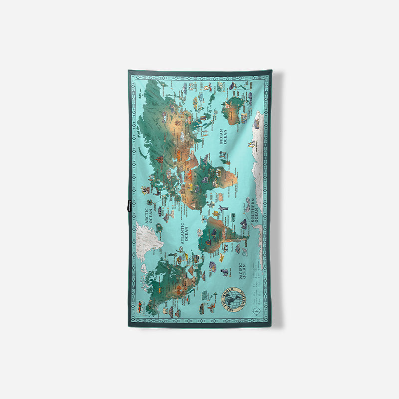 Nomadix Ultralight Towel World Map