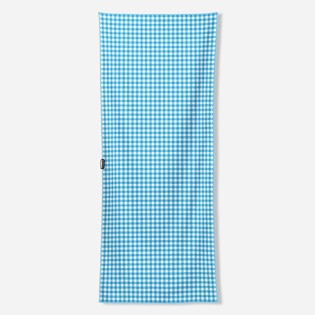 Nomadix Original Towel: Gingham Sky Blue