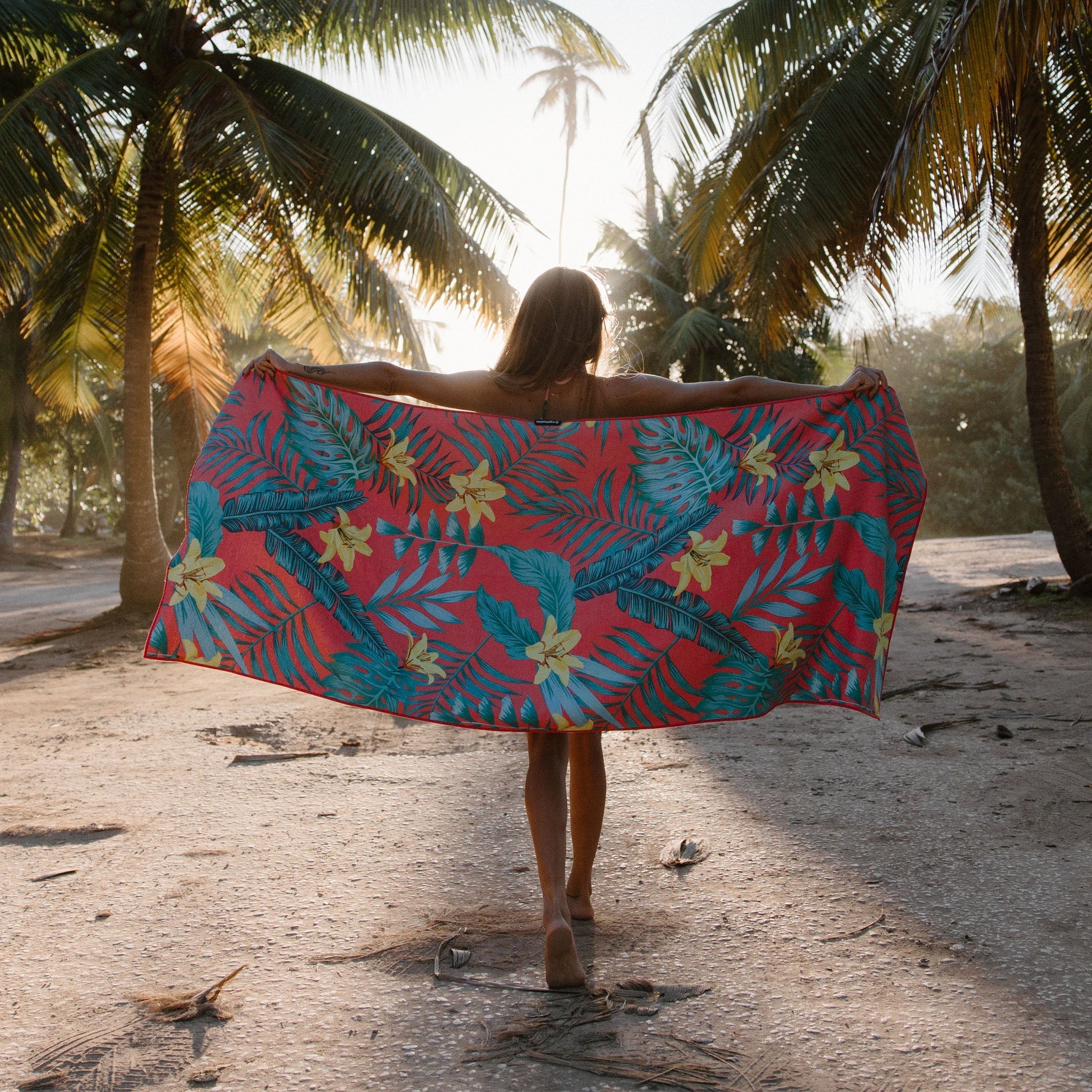 Nomadix Original Towel: Palms Coral