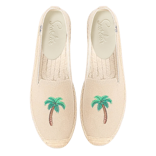Sea Star Bayside Beach Club Espadrille Palmtree Ivory