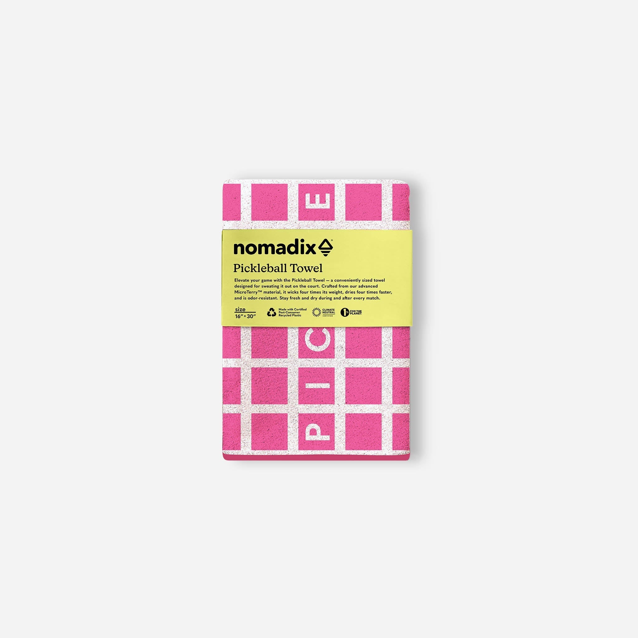 Nomadix Pickleball Towel: Pickleball Net Pink