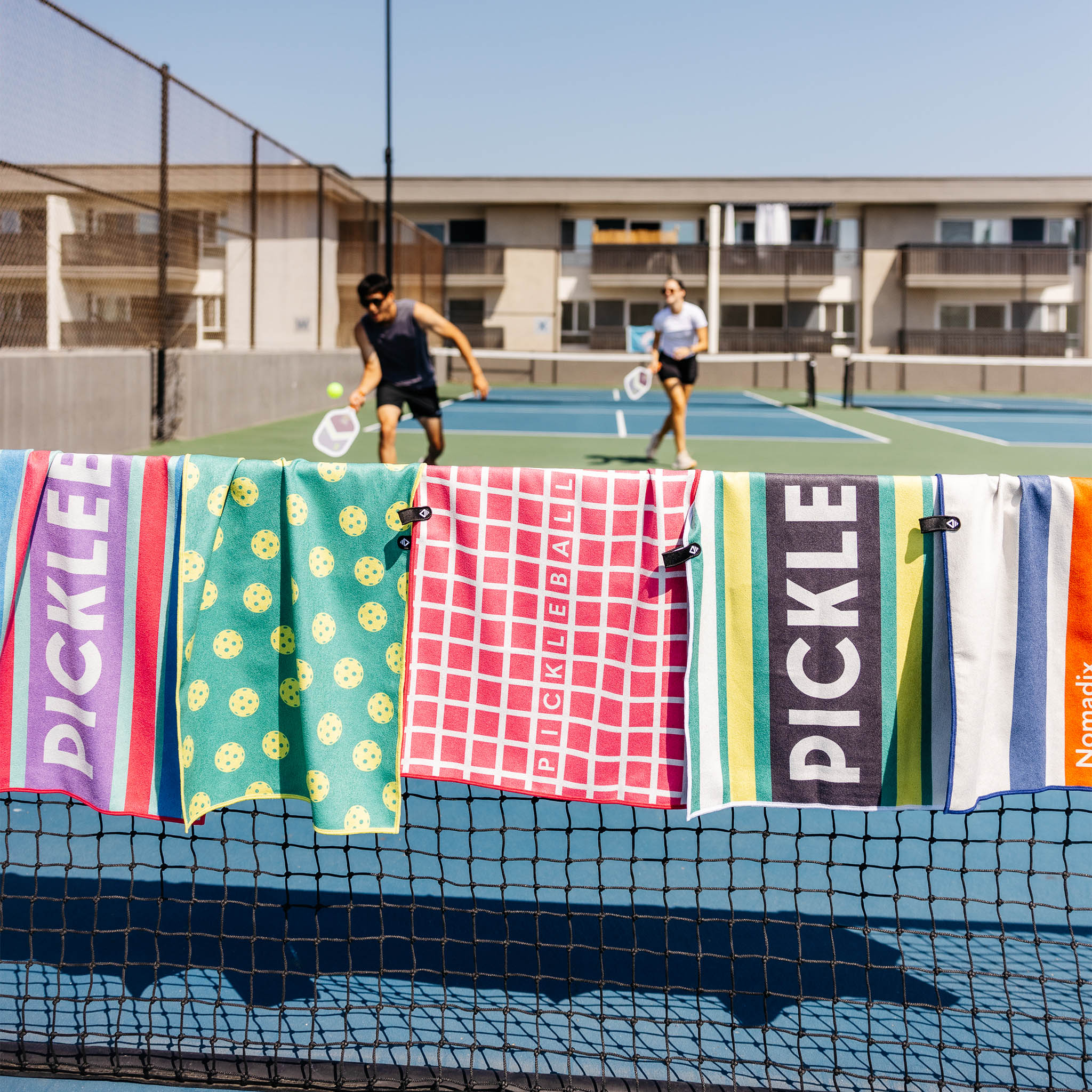 Nomadix Pickleball Towel: Pickleball Net Pink