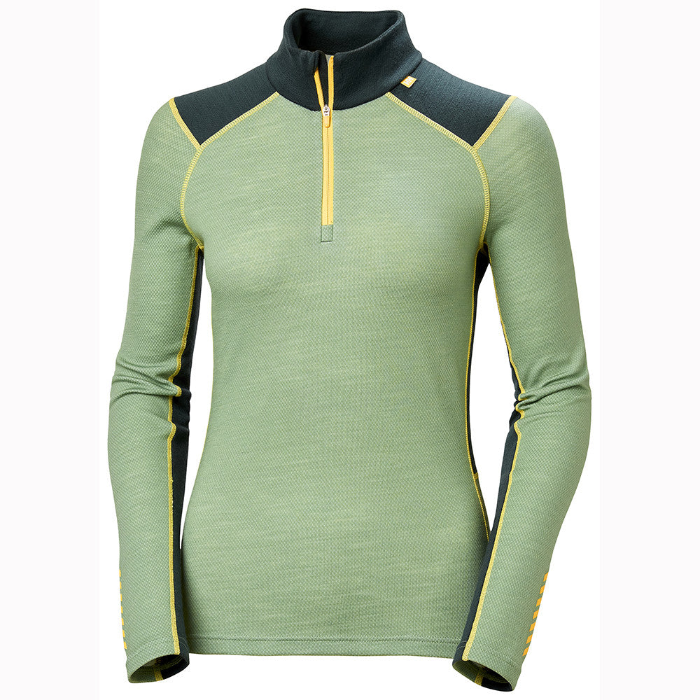 Helly Hansen Women's LIFA® Merino Midweight Half-Zip Base Layer - Cactus