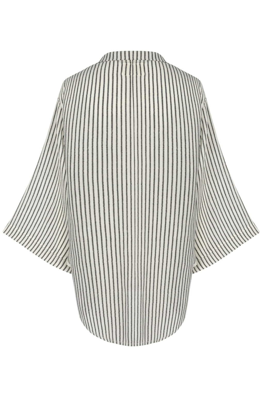 The Handloom Sade Top Black Stripes