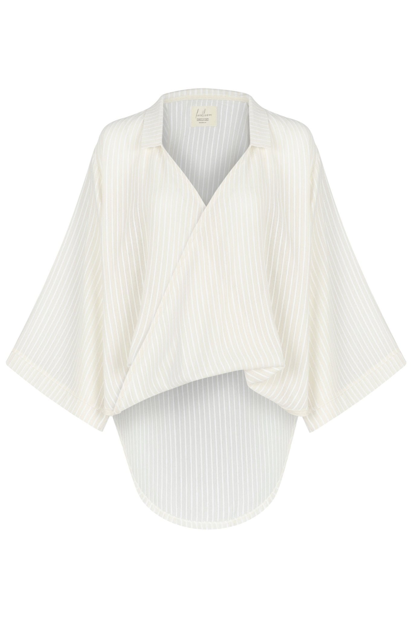 The Handloom Sade Top White Stripes