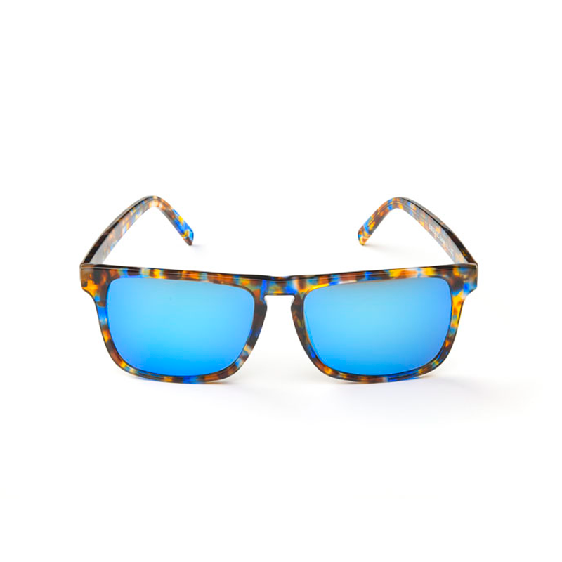 Bisous Sunglasses Sandbar 146 Tortoise Blue Mirror