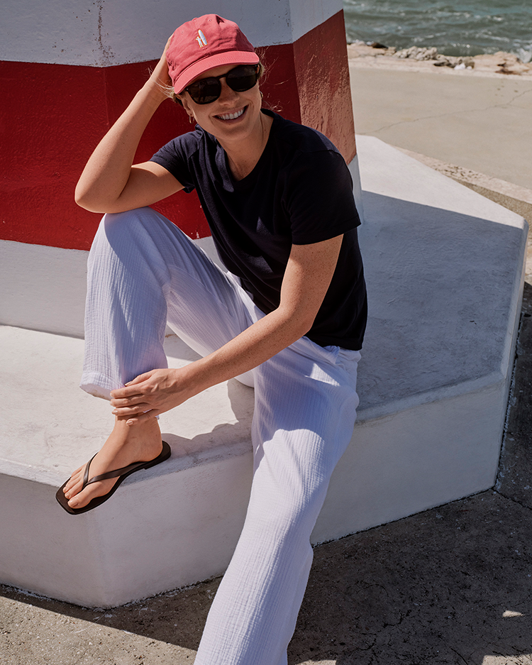Johnnie-O Cleo Drawstring Pants, White