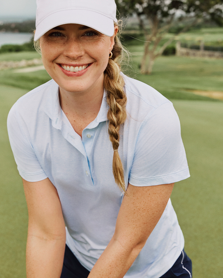 Johnnie-O Maxine Featherweight Performance Polo, Kona