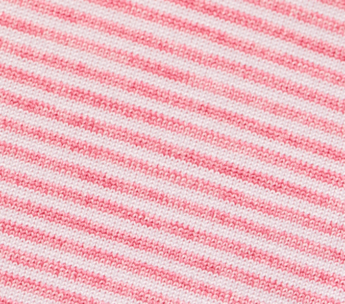 Johnnie-O Performance Jersey Polo - Lyndonn Stripe, Azalea
