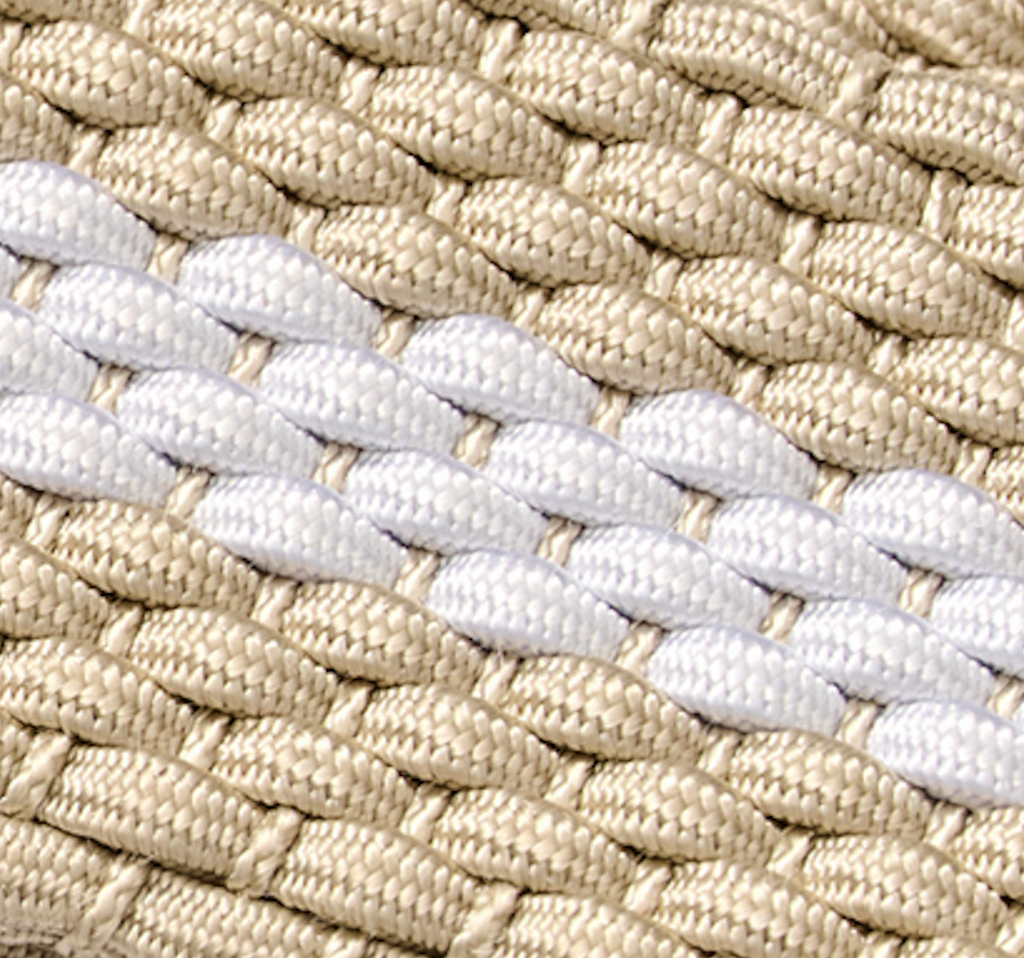 Johnnie-O Reversible Stripe Stretch Belt, Light Khaki