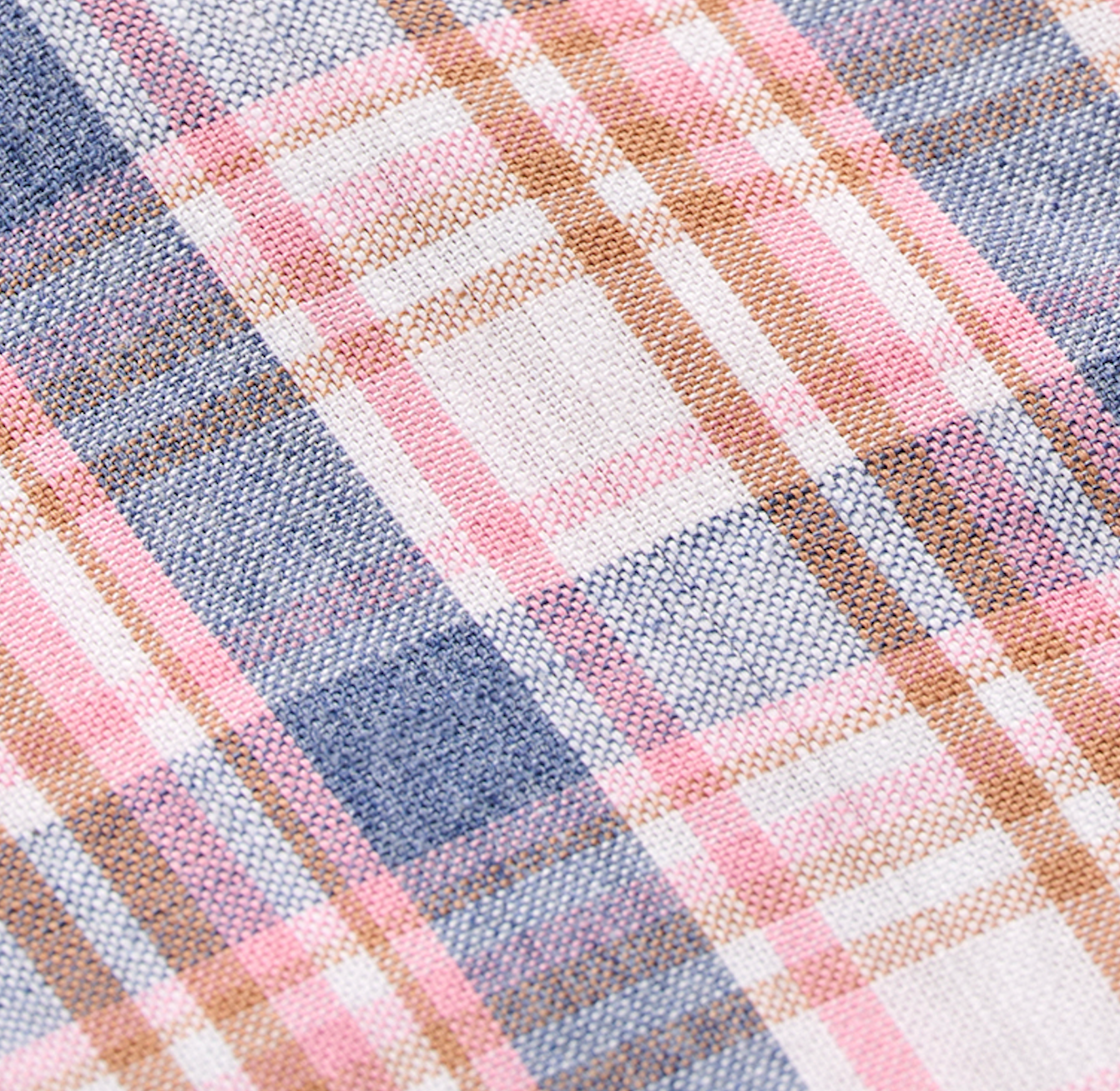 Johnnie-O Slub Cotton Button Down Shirt - Jordi Plaid, Lollipop