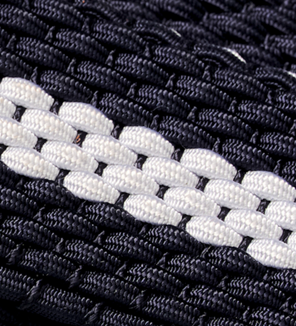 Johnnie-O Reversible Stripe Stretch Belt, Navy