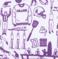 Johnnie-O Tailgater Printed Jersey Performance Polo, Purple