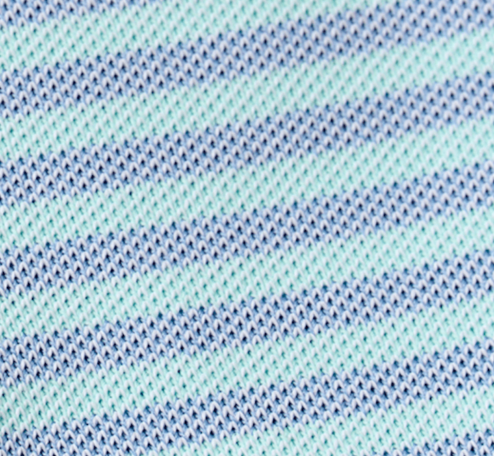 Johnnie-O Performance Mesh Polo - Stetson Stripe, Tide
