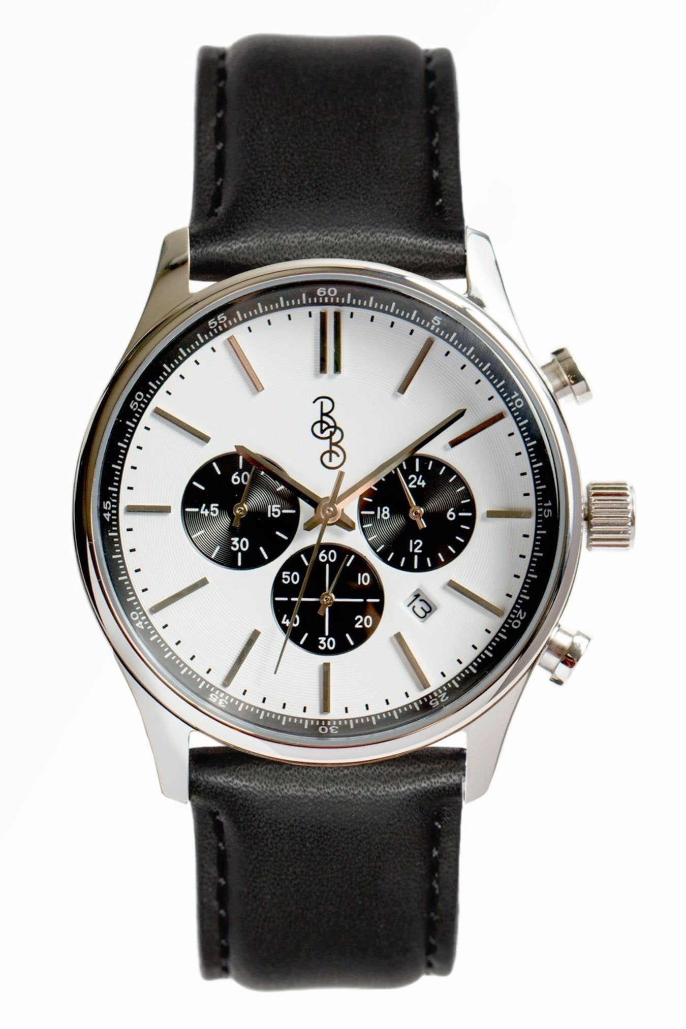 White and Black Chronograph