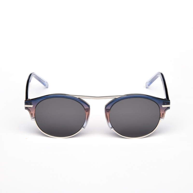 Bisous Sunglasses The Courage Blue Red Gradient