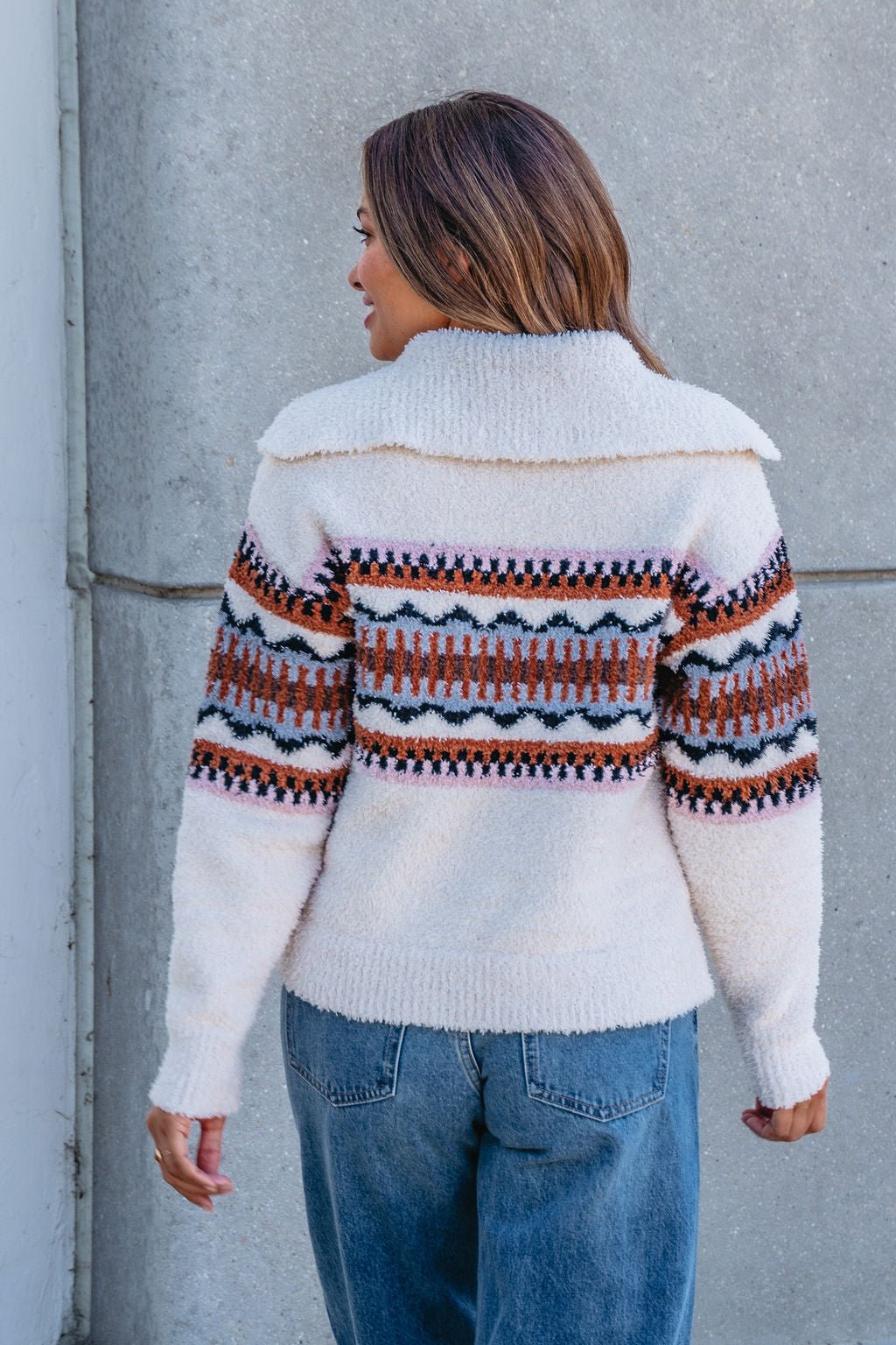 Thread and Supply Tan Aztec Bernese Sweater - FINAL SALE
