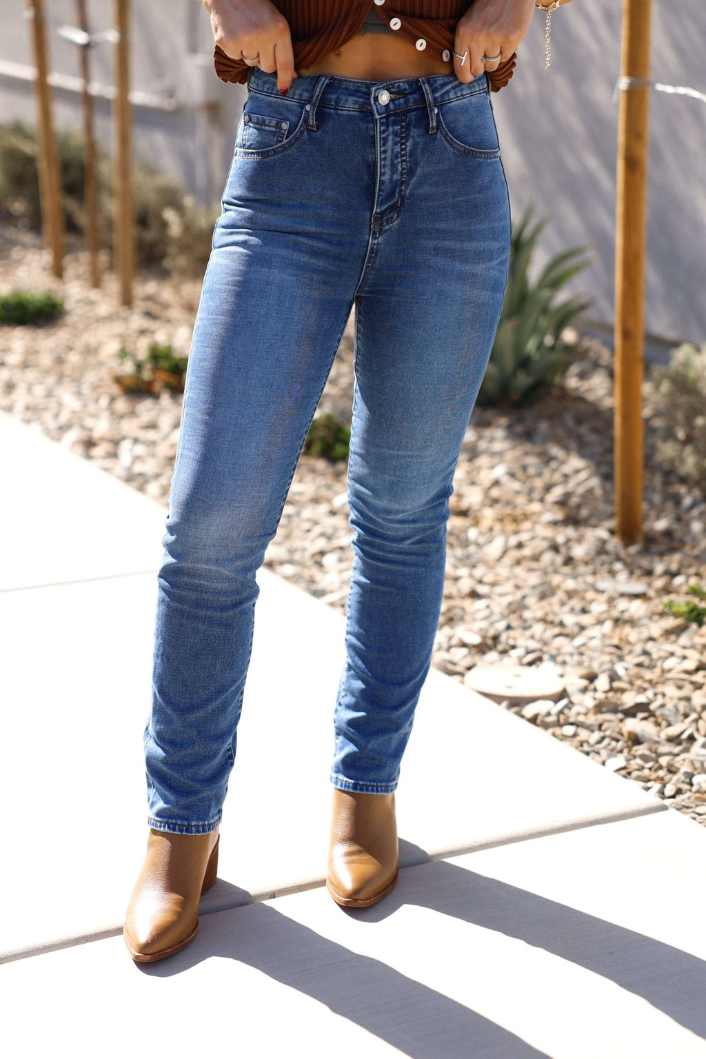 Thread & Supply Adrian Dark Wash Mid Rise Jeans - FINAL SALE