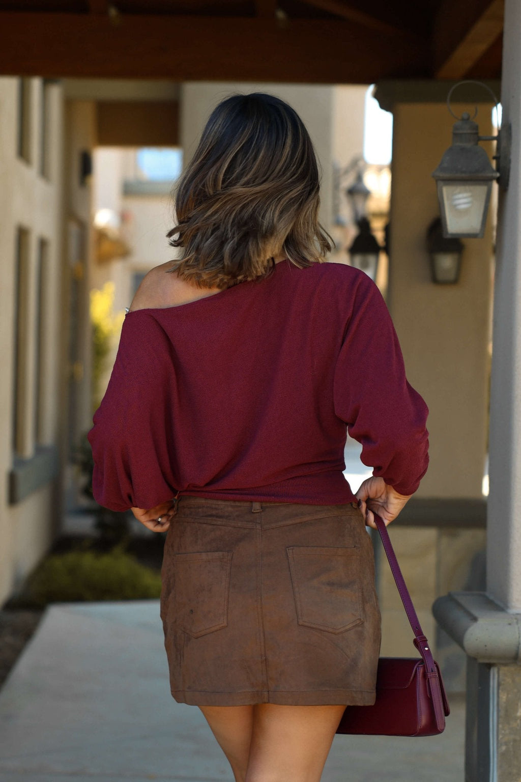 Thread & Supply Brown Faux Suede Mini Skirt - FINAL SALE