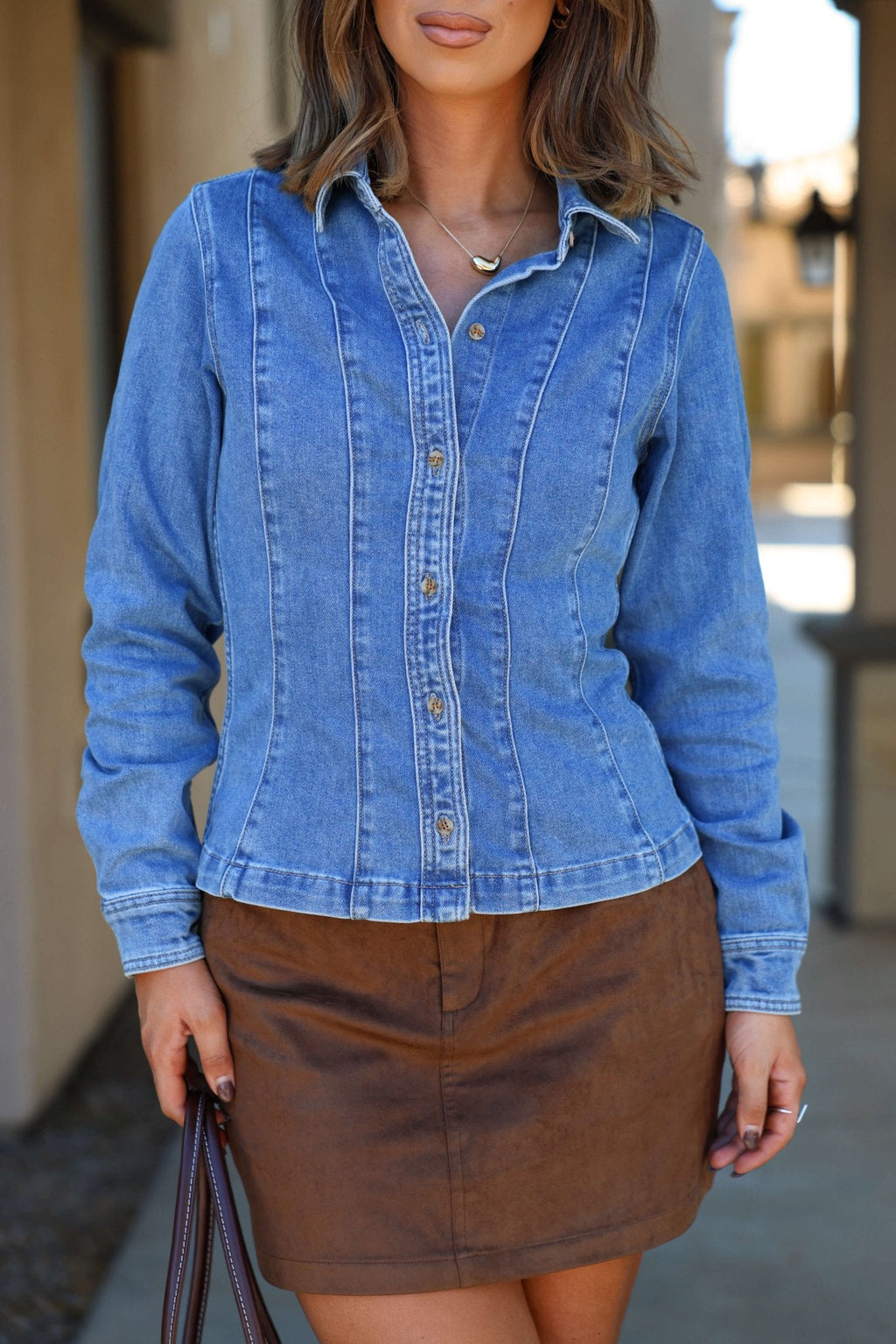 Thread & Supply Button Down Denim Shirt - FINAL SALE