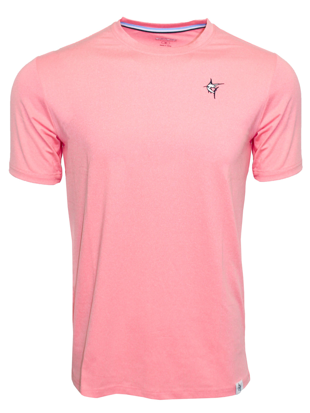 White Water Dockside Performance Tee, Coral