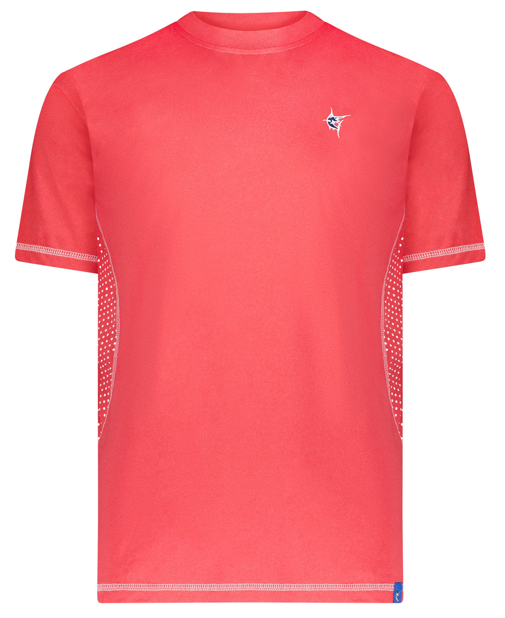 White Water Grander Short Sleeve Performance Tee, Red