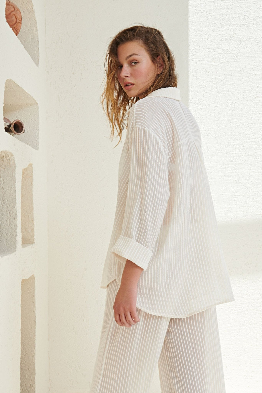 The Handloom Voyage Set White Stripes