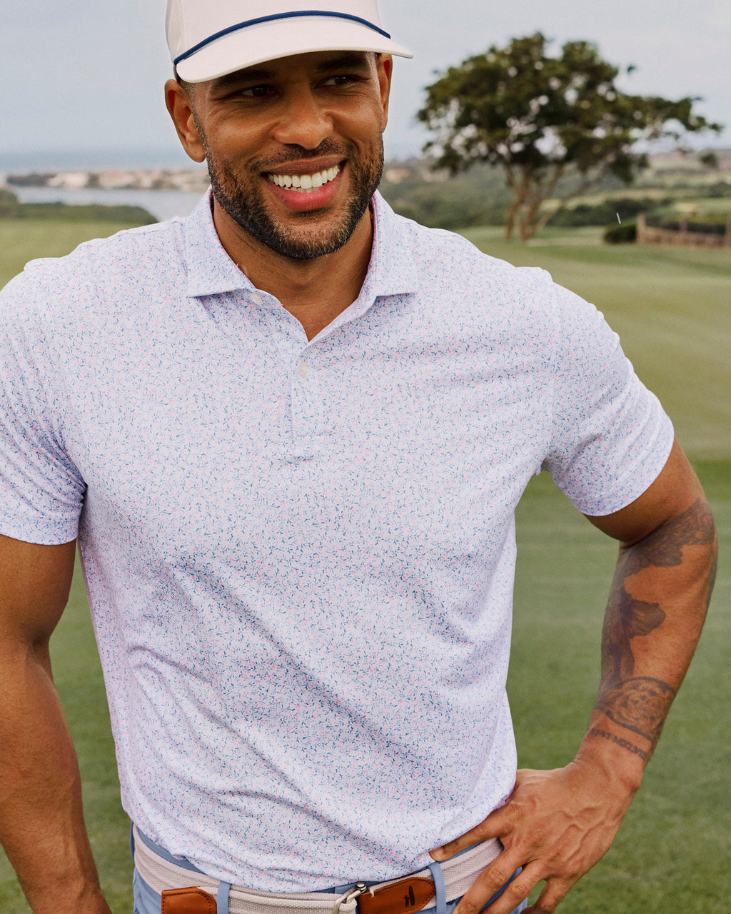 Johnnie-O Performance Jersey Polo - Kipler, Lollipop