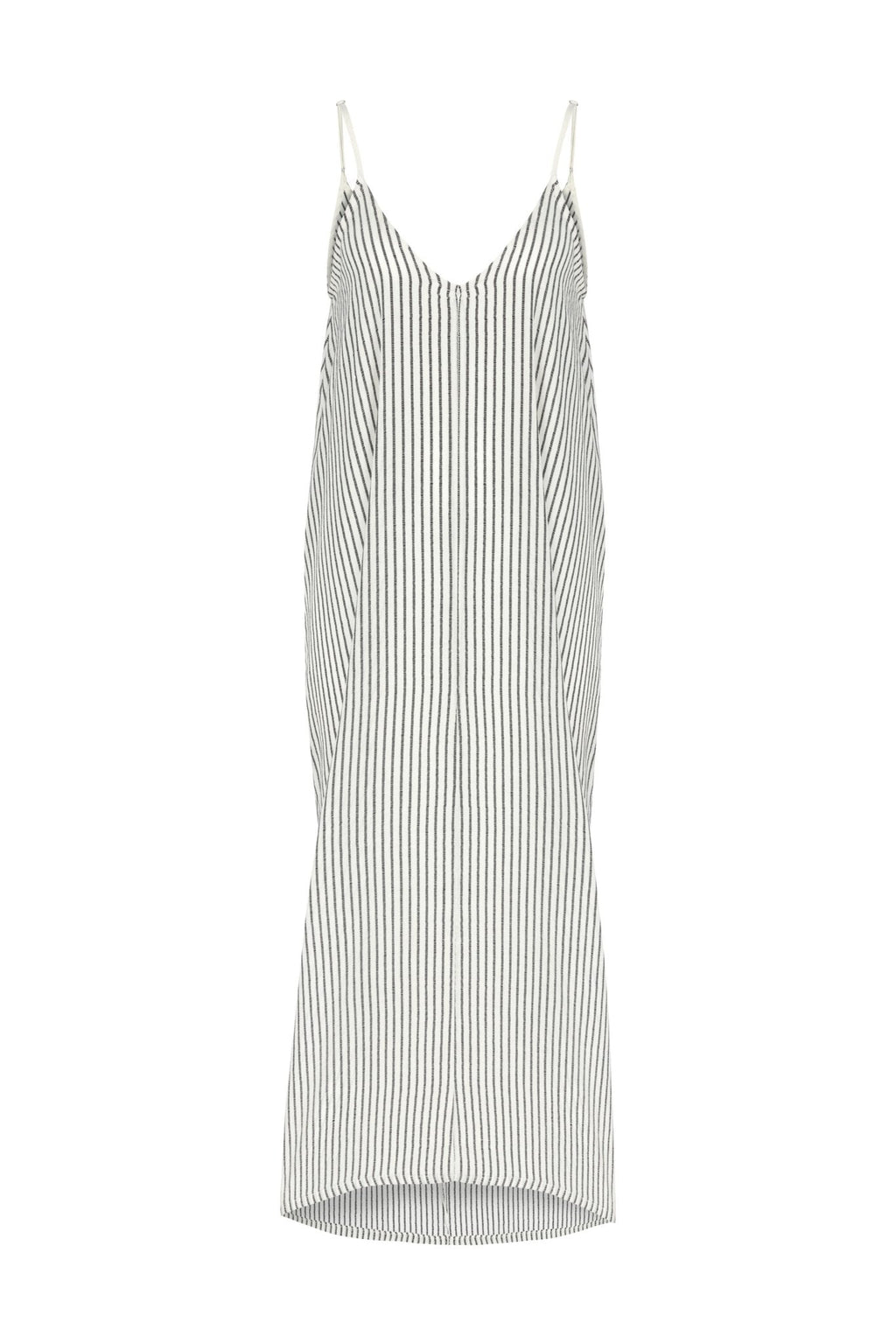 The Handloom Yaz Dress Black Stripes